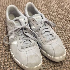Grey adidas shoes